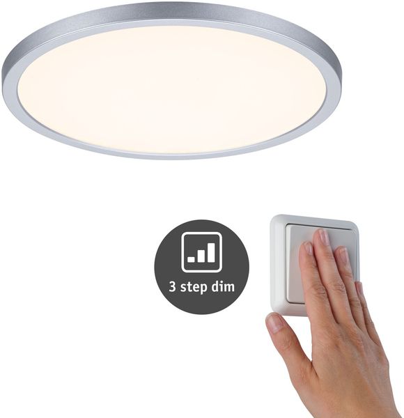 Paulmann No. 93052 LED Einbaupanel Areo VariFit Chrom IP44 3-Stufen-dimmbar 230mm 3000K