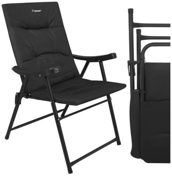 Trizand Campingstuhl Klapp-Angelstuhl Strandstuhl (Spar-Set, 1 St), Verstärkungsstreifen am Sitz sorgt für maximale Stabilität