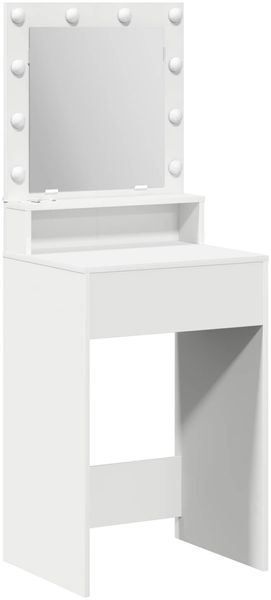 Schminktisch, Frisiertisch mit Regal Weiß 50 x 41 x 135 cm Holzwerkstoff Bild 2