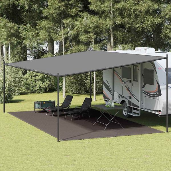 vidaXL Zeltteppich 400x800 cm Anthrazit HDPE 310695