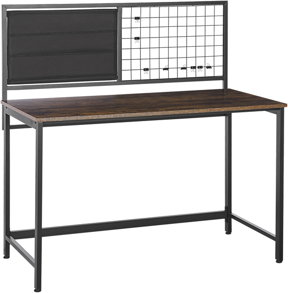 Schreibtisch mit Memoboard Schwarz VINCE