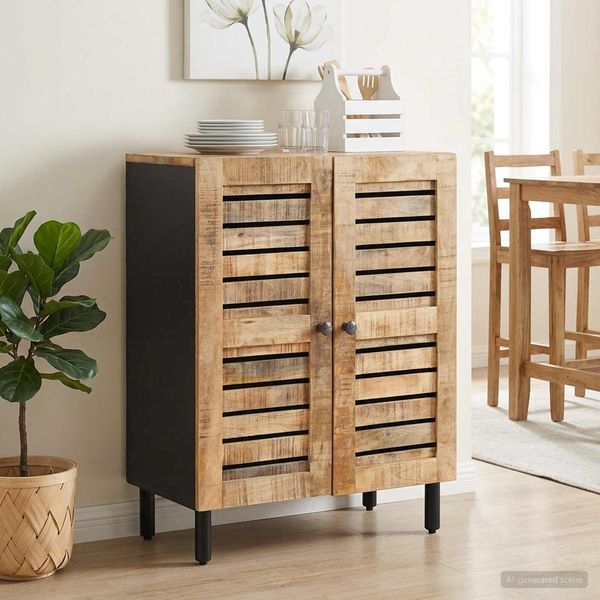 vidaXL Stauraumschränke 60 x 33 x 75 cm Massivholz Mango Natur 4018846