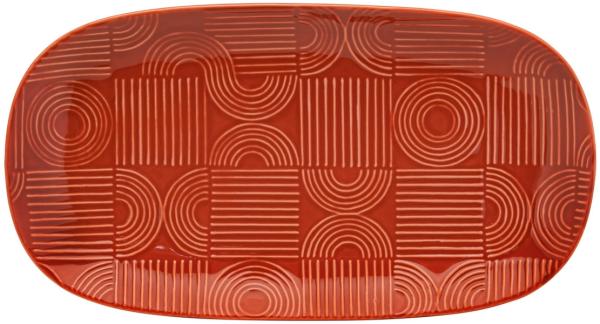 Maxwell & Williams DR0457 Platte 33 x 18 cm ARC eckig, Terracotta, Premium-Keramik, in Geschenkbox