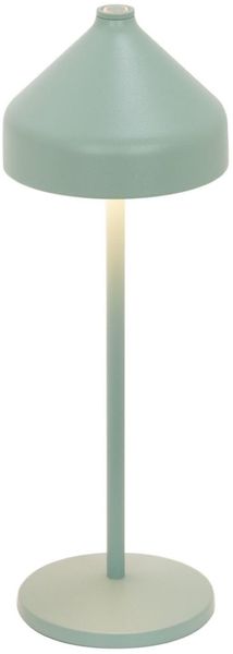 Zafferano, Amelie Lampe, Wiederaufladbare und Kabellose Tischlampe mit Touch Control, Geeignet für den Innen- und Außenbereich, Dimmer, 2200-3000 K, Höhe 34 cm, Farbe Blattgrün