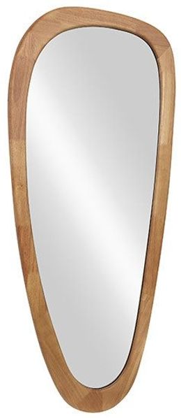 riess-ambiente Wandspiegel ORGANIC 120cm braun – Eichenholz-Design, vertikal, Dekoration (Einzelartikel, 1-St), organische Form mit Holzoptik – ideal für Wohn- oder Schlafbereich