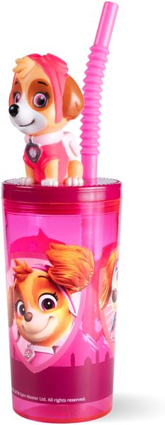 Paw Patrol Girl 3D Trinkbecher: SAN, PE, PVC, 360ml, Sticker