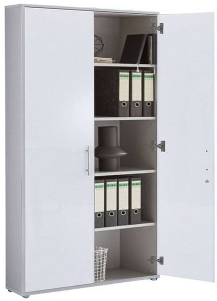 BMG Möbel Aktenschrank Büromöbel Office Edition 10 (Aktenschrank Regal Set, besteht aus 2x Aktenschrank und 1x Regal) mit viel Stauraum, abschließbar Bild 4