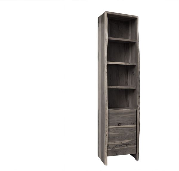 Hochschrank Akazie 45x36x185 grau lackiert PURE ACACIA #605