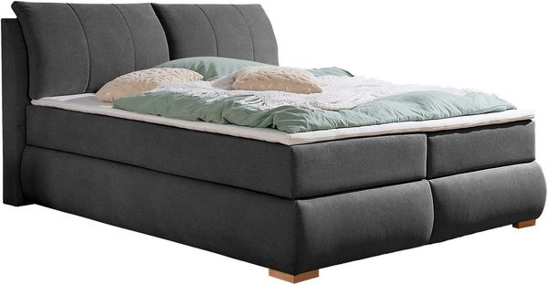 Home affaire Boxspringbett Breitenthal, abnehmbare Rückenkissen mit Klettband