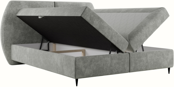 Boxspringbett Lymid (Farbe: Wave 05, Größe: 160x200) Bild 3