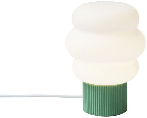 Qazqa Tischleuchte Kumo, ohne Leuchtmittel, Warmweiß, QAZQA Tischleuchte, e27, Weiß, Glas, Japandi