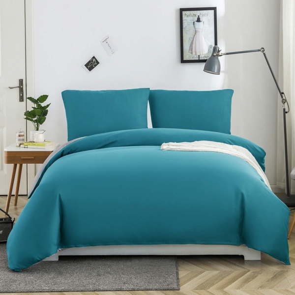 AYSW Bettwäsche Microfaser gebürstet 200x200cm + 2 Kopfkissenbezug 80x80cm Bild 2