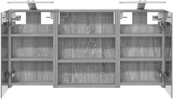 vidaXL Badezimmerschrank-Set 3 pcs 100 x 10,5 x 50 cm Holzwerkstoff 3403693 Bild 7