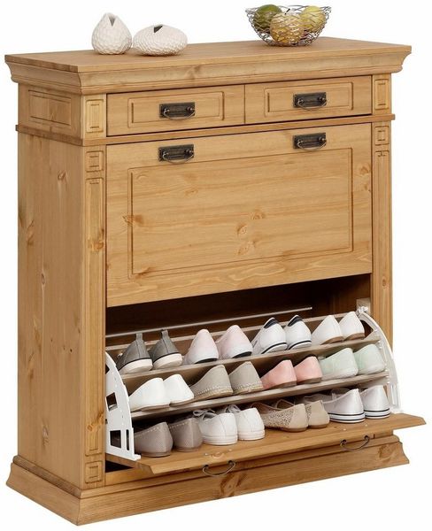 Home affaire Schuhkommode Vinales, Breite 96 cm aus massiver Kiefer