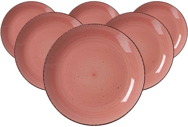 Ritzenhoff & Breker Happy Speiseteller ø 27 cm 6er Set rot