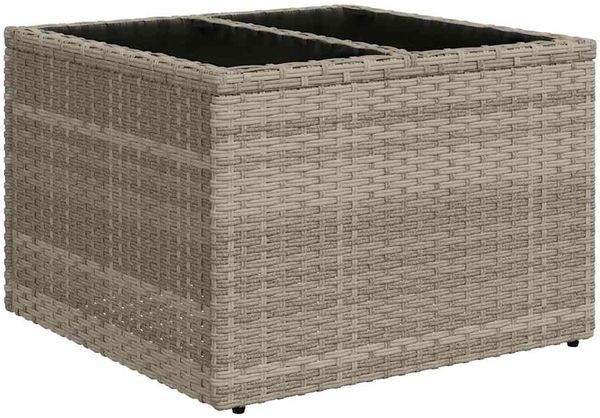 vidaXL Sofa Set mit Kissen 5 pcs Hellgrau und Dunkelgrau Poly-Rattan 3355261 Bild 6