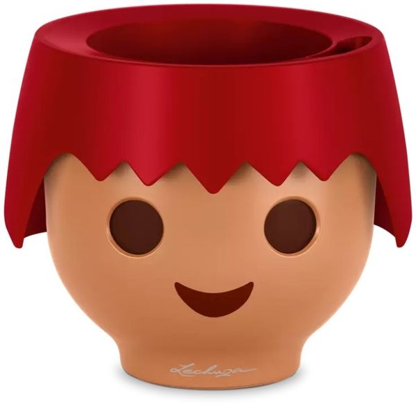 LECHUZA Tisch-Pflanzgefäß OJO ALL-IN-ONE Feuerrot 427374