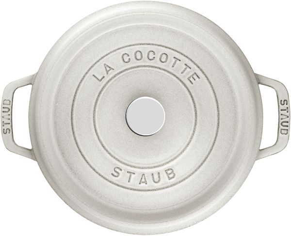 Staub La Cocotte Cocotte 24 cm, rund, Weisser Trüffel, Gusseisen Bild 3