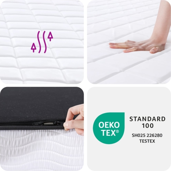 vidaXL Matratze Schaumstoff Mittelweich 120x200 cm 373047 Bild 5