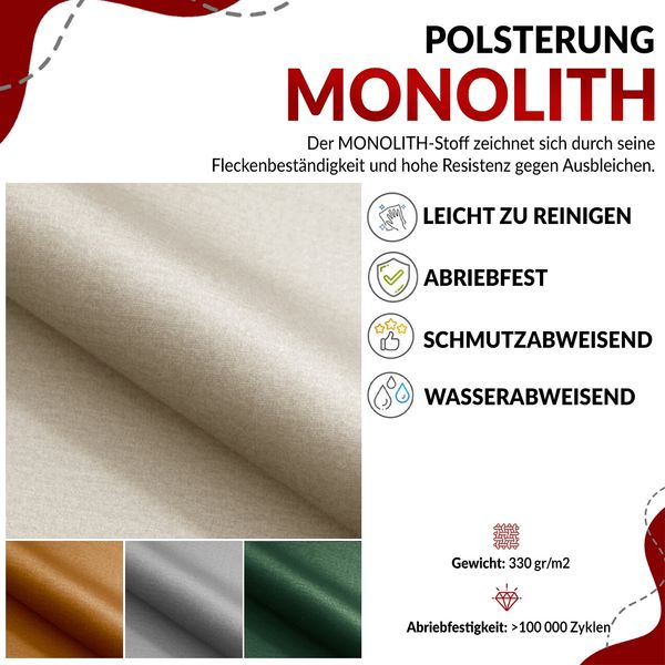 Boxspringbett - Polsterbett mit LED Kopfteil - GOLD-5 - 160x200cm - Dunkelgrau Velours - H4 Bild 6