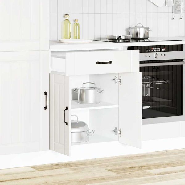 vidaXL Küchen-Unterschrank Lucca Weiß Holzwerkstoff 853727