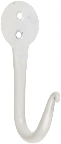 Wandhaken Kleiderhaken Handtuchhaken Metall Weiß Vintage Ib Laursen 0535-11