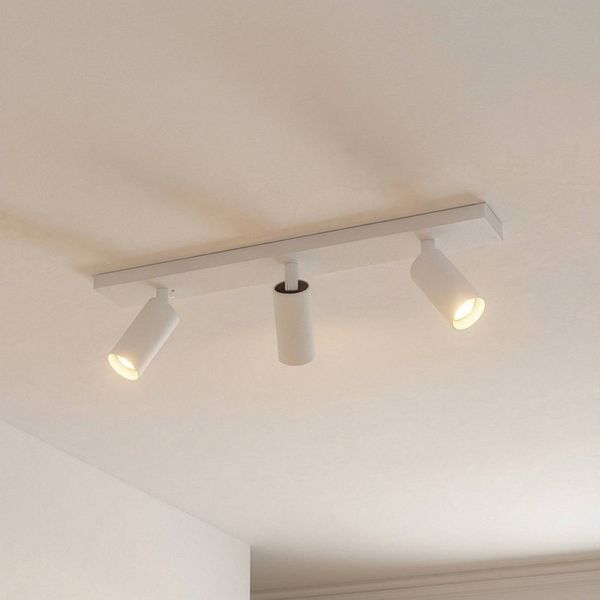 Arcchio Deckenstrahler Brinja Slim, Metall, Weiß IP20, 3 x 5 W LED (GU10 MR11)