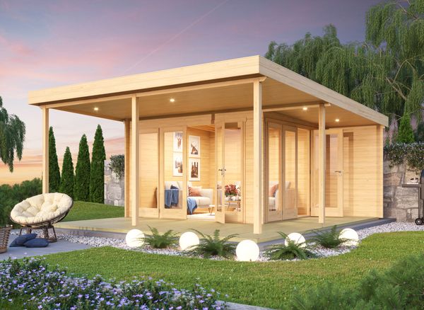 Fjordholz Gartenhaus Modell Keno 70 Natur