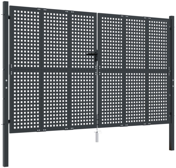vidaXL Gartentor Anthrazit 300x175 cm Stahl 154569