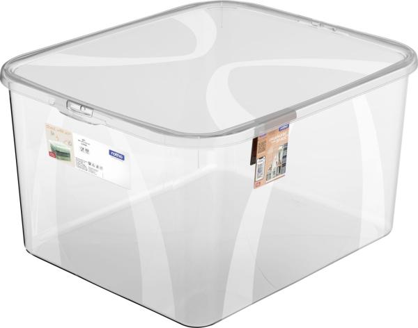 Rotho Aufbewahrungsbox Lona inkl. Deckel 25 L transparent