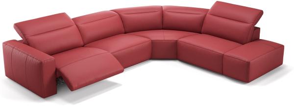 Sofanella Sofalandschaft LENOLA Ledercouch Echtleder Big Sofa in Rot S: 302 Breite x 109 Tiefe