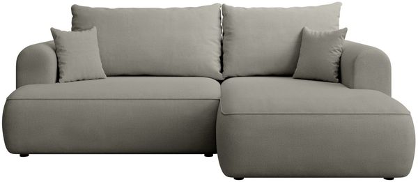 Selsey ''Ovo Mini' Eckschlafsofa rechtsseitig mit Stauraum, Easy-Clean-Chenille-Bezug, hellgrau, 93 x 238 x 156 cm Bild 7