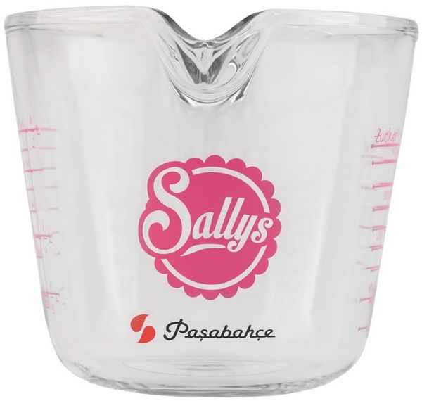 Sallys Messbecher für 500 ml oder 1 Liter Fassungsvermögen, Rutschfester Griff