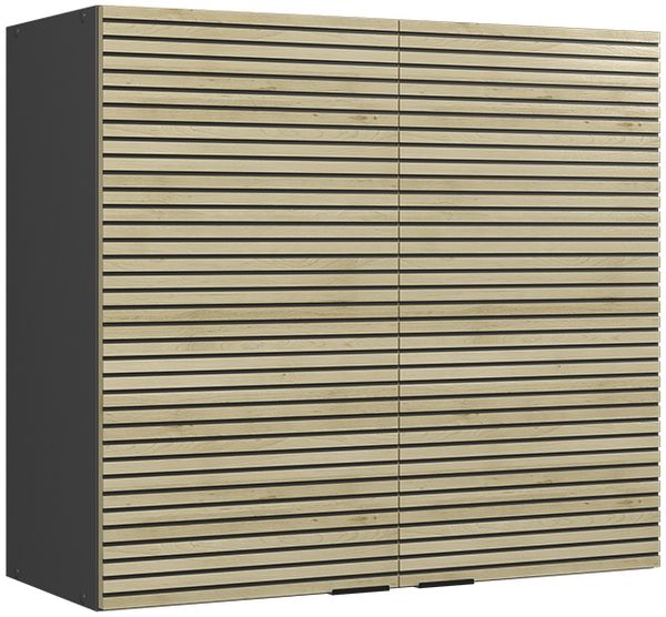 Küchenglasschrank Fame-Line Eiche Paneel 80 cm Vicco