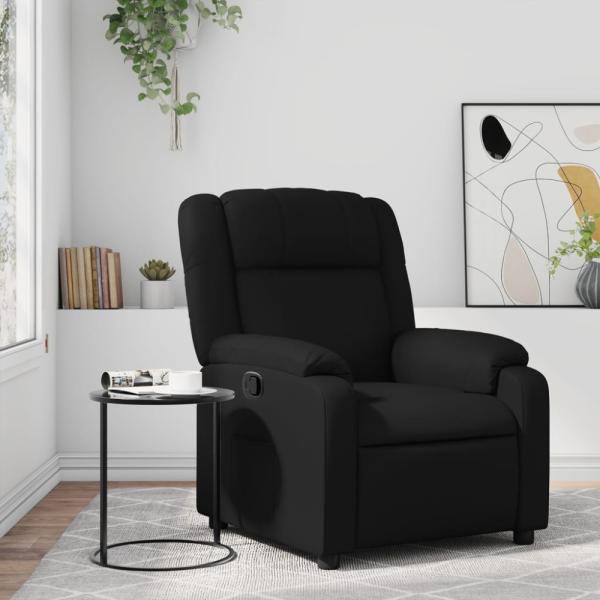 vidaXL Relaxsessel Schwarz Kunstleder 373522