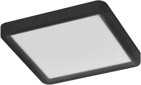Osram Orbis Quickfix 195x195 mm LED Deckenleuchte, 16W, 3000K Warmweiß, 1200lm, Click-DIM, Schwarz, Kunststoff/Metall