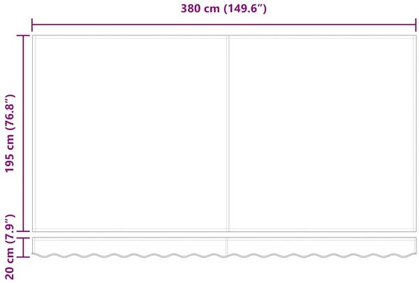 vidaXL Markisenersatzstoff Creme 4 x 2 m Polyester 42000389 Bild 9