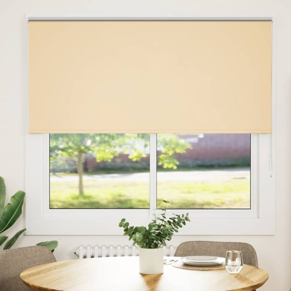 vidaXL Verdunkelungsrollo Beige 160x150 cm Stoffbreite 156,6 cm 4010750