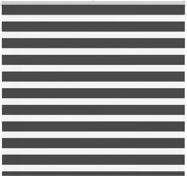 vidaXL Doppelrollo Schwarz 165x150 cm Stoffbreite 160,9 cm Polyester 4014248