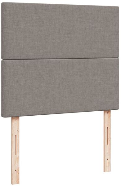 vidaXL Boxspringbett mit Matratze Taupe 120x200 cm Stoff 3292752 Bild 7