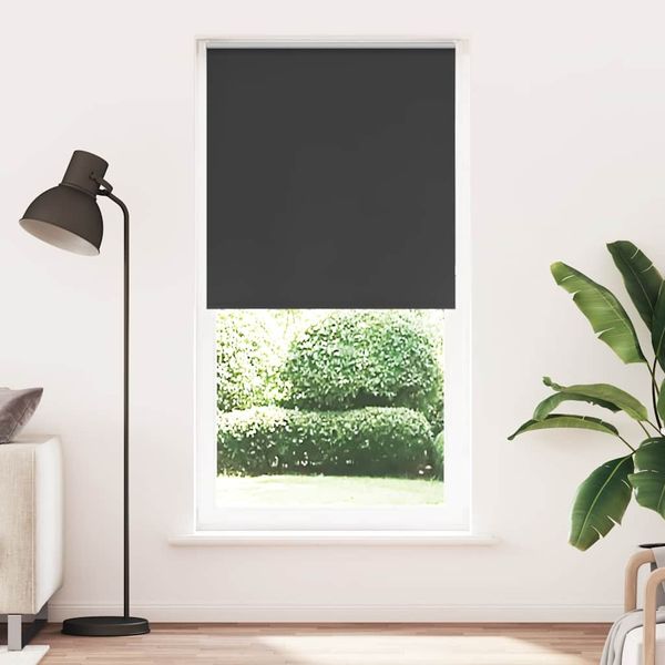 vidaXL Verdunkelungsrollo Schwarz 105x210 cm Stoffbreite 100,7 cm 4010921