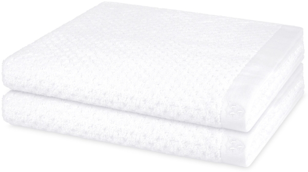 Ross Harmony 2 tlg. Frottier-Set - 2 X Duschtuch (70 X 140cm) - 520 - Weiß