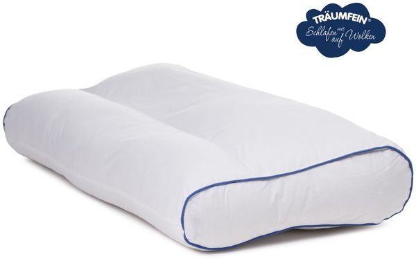HSC Home-Style-Creation GmbH Nackenkissen mit zwei Kammern, Packung, 1-tlg, 1 Kissen, für eine entspannte Nackenmuskulatur, weich und anschmiegsam