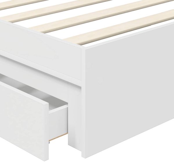 vidaXL Aufbewahrungsbett mit Schubladen Weiß 70 x 190 cm Holzwerkstoff 3413555 Bild 11