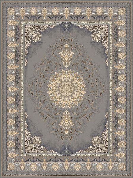 Orientalischer Webteppich - Beauty Array 85 x 50 cm - hellgrau