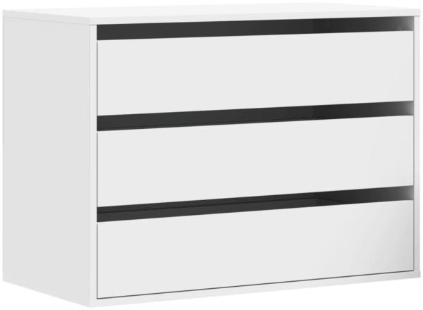 vidaXL Kommode Weiß 80x41x58 cm Holzwerkstoff 852852