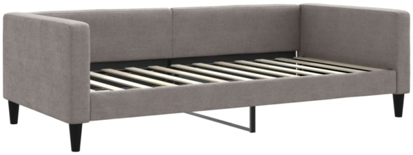 vidaXL Tagesbett Ausziehbar mit Matratzen Taupe 100x200 cm Stoff 3196604 Bild 3