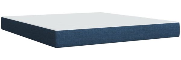 vidaXL Boxspringbett mit Matratze Blau 180x200 cm Stoff 3289855 Bild 10