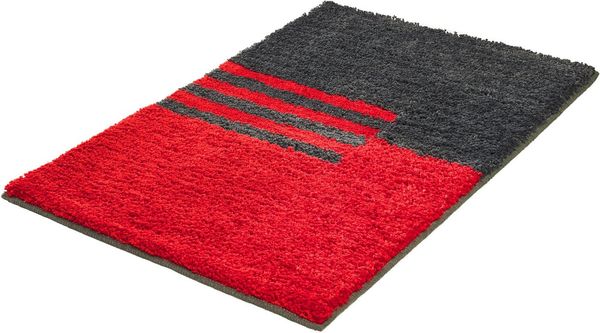 Kleine Wolke Badematte »Dynamic«, Badvorleger, Badezimmer Teppich, Höhe 20 mm, rutschhemmend beschichtet, fußbodenheizungsgeeignet, Polyester, rechteckig, Badteppich, modernes geometrisches Design
