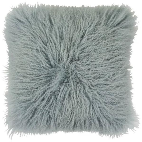 pad Kissenhülle Lammfell Kissen Glory Dusty Aqua Blau (40x40 cm) 10182-I20-4040